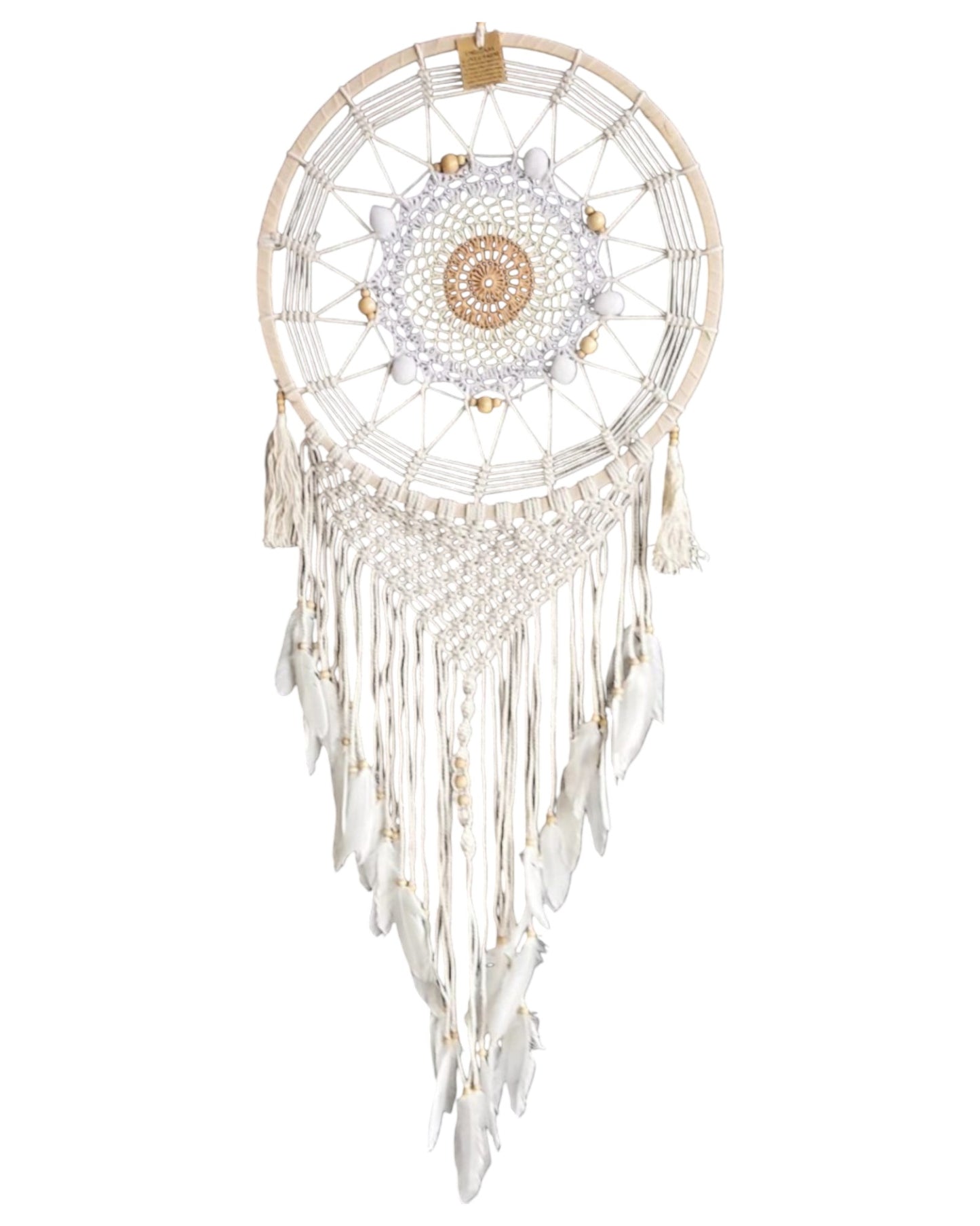 Dreamcatcher White Crochet