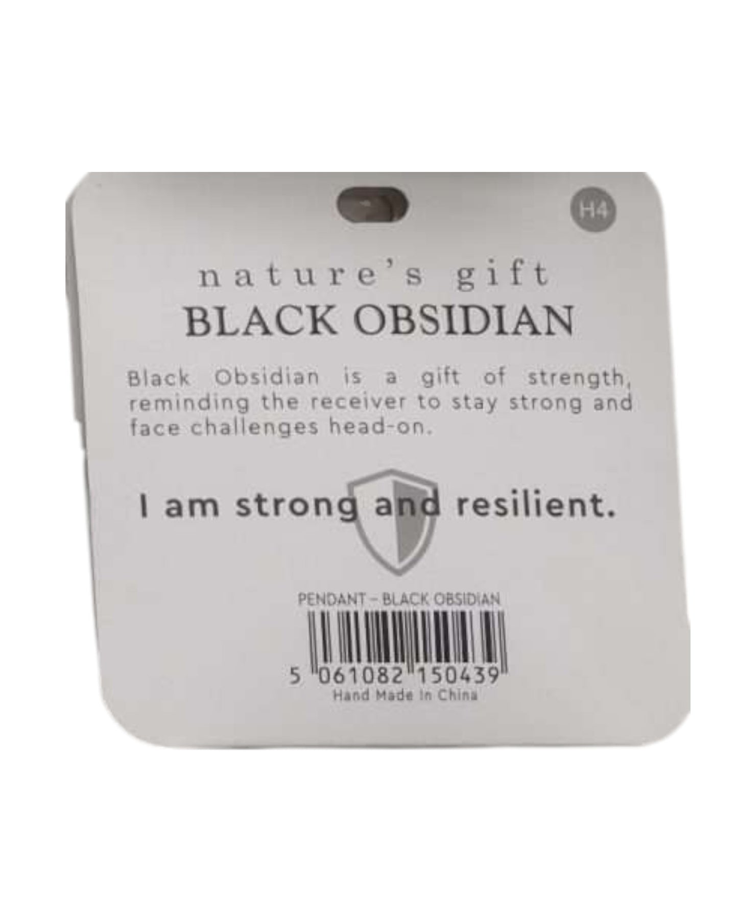 Obsidian- Stay Strong Pendant