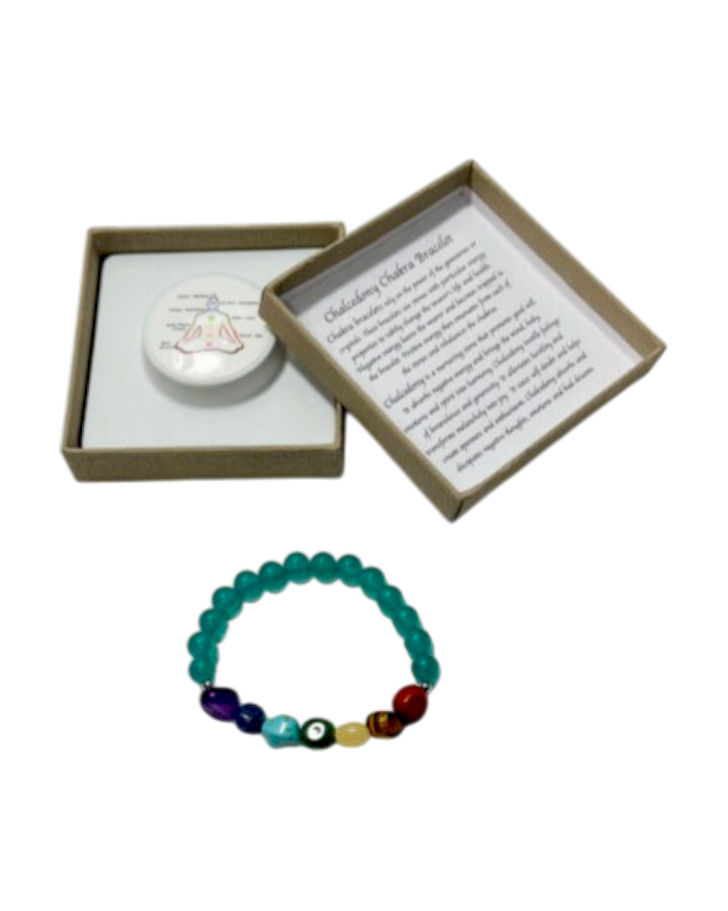 Chakra Tumblestones Bracelet Chalcedony
