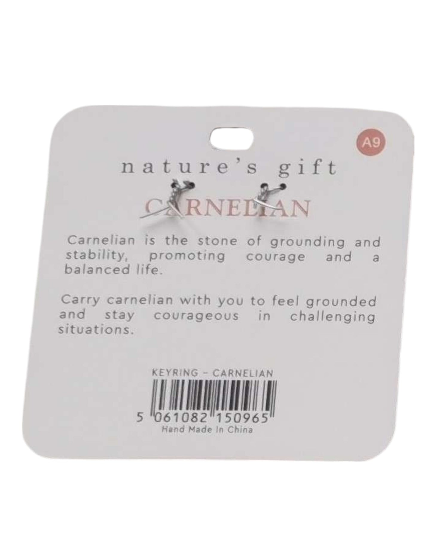 Carnelian- Grounding & Stability Keyring