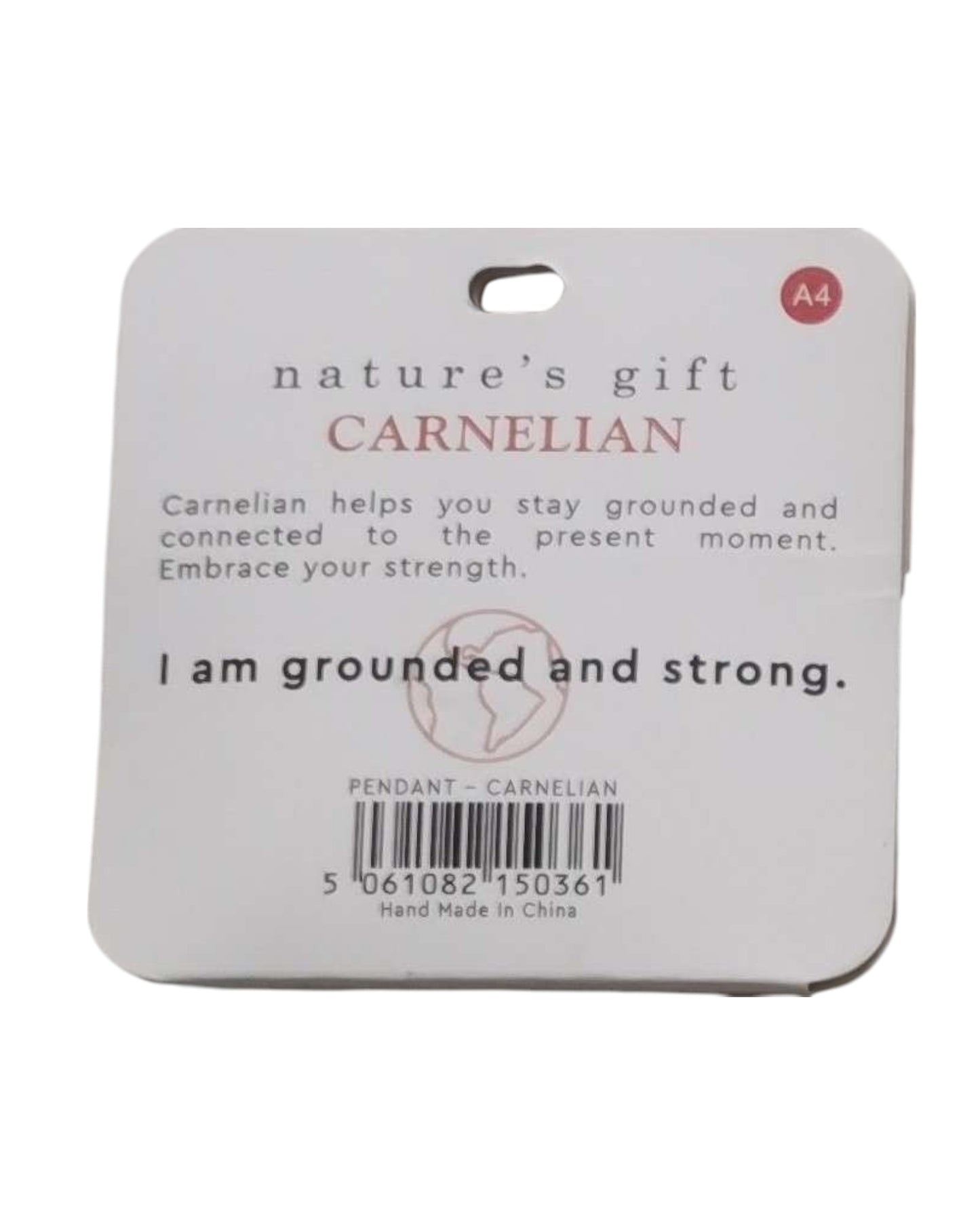 Carnelian- Stay Grounded Pendant
