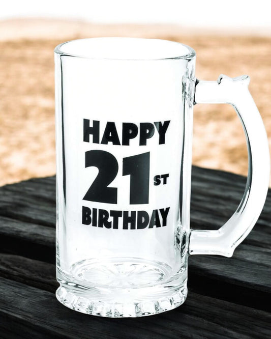 Happy 21st Birthday Beer Stein