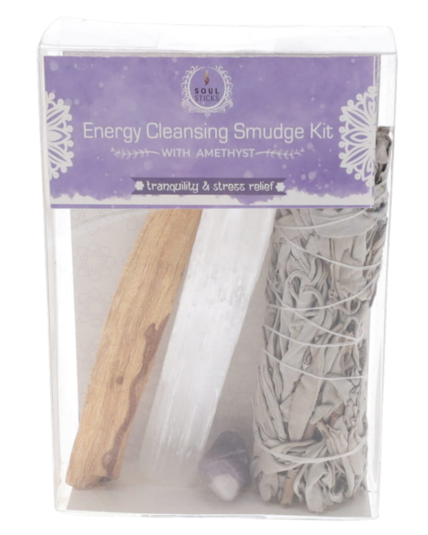 Amethyst Energy Cleansing Smudge Kit