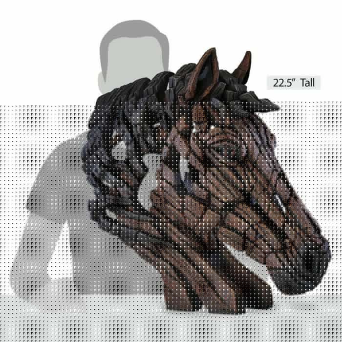 EDGE HORSE BUST Sculpture