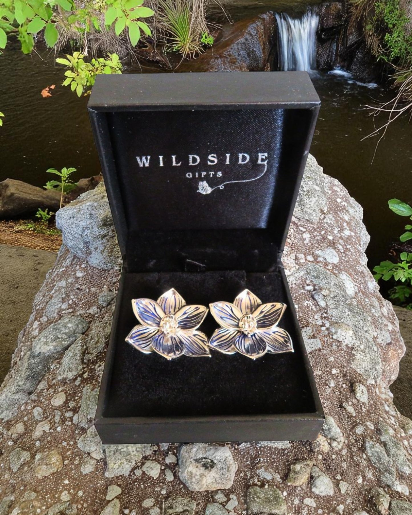 Sun Orchid Drop Earrings