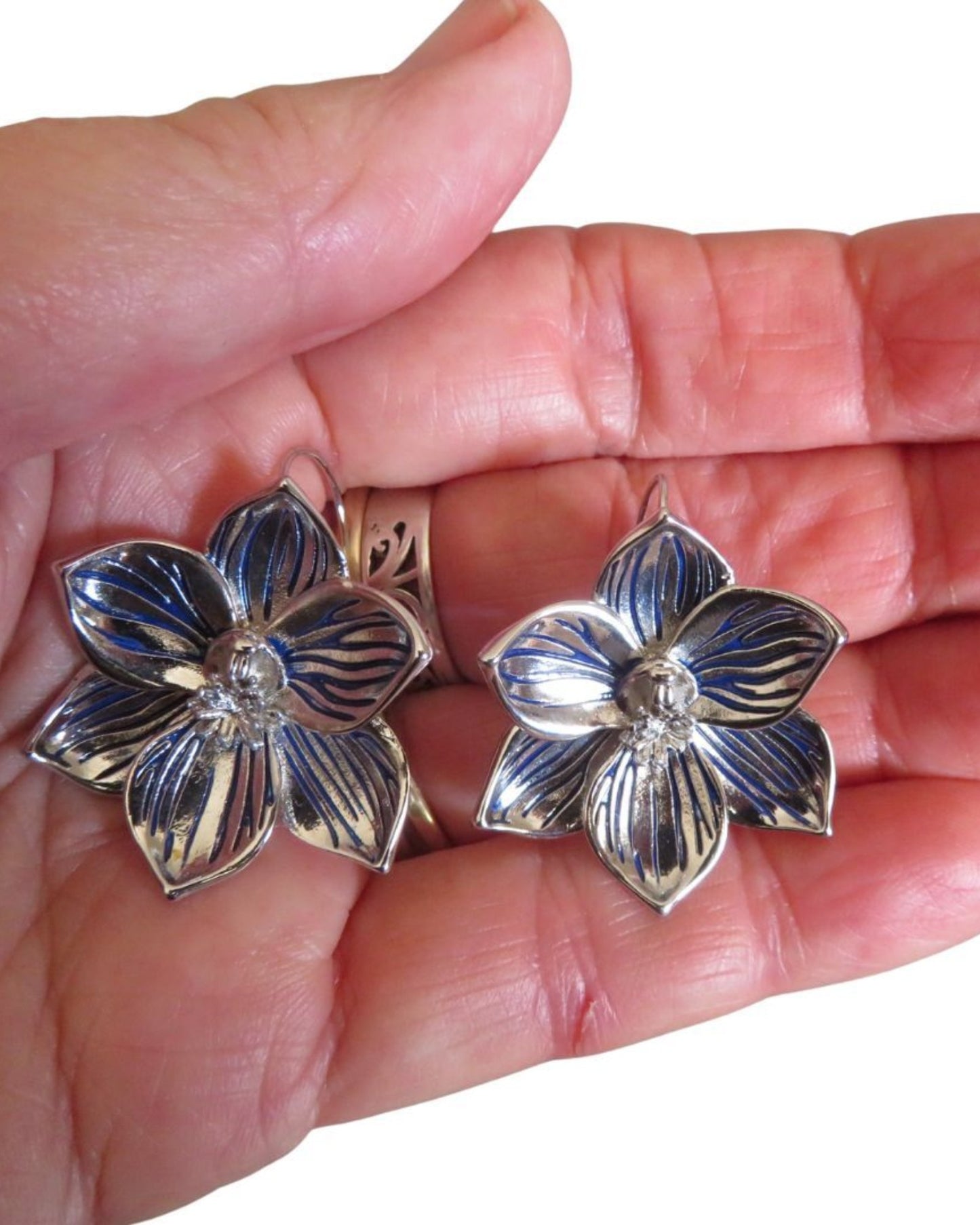 Sun Orchid Drop Earrings