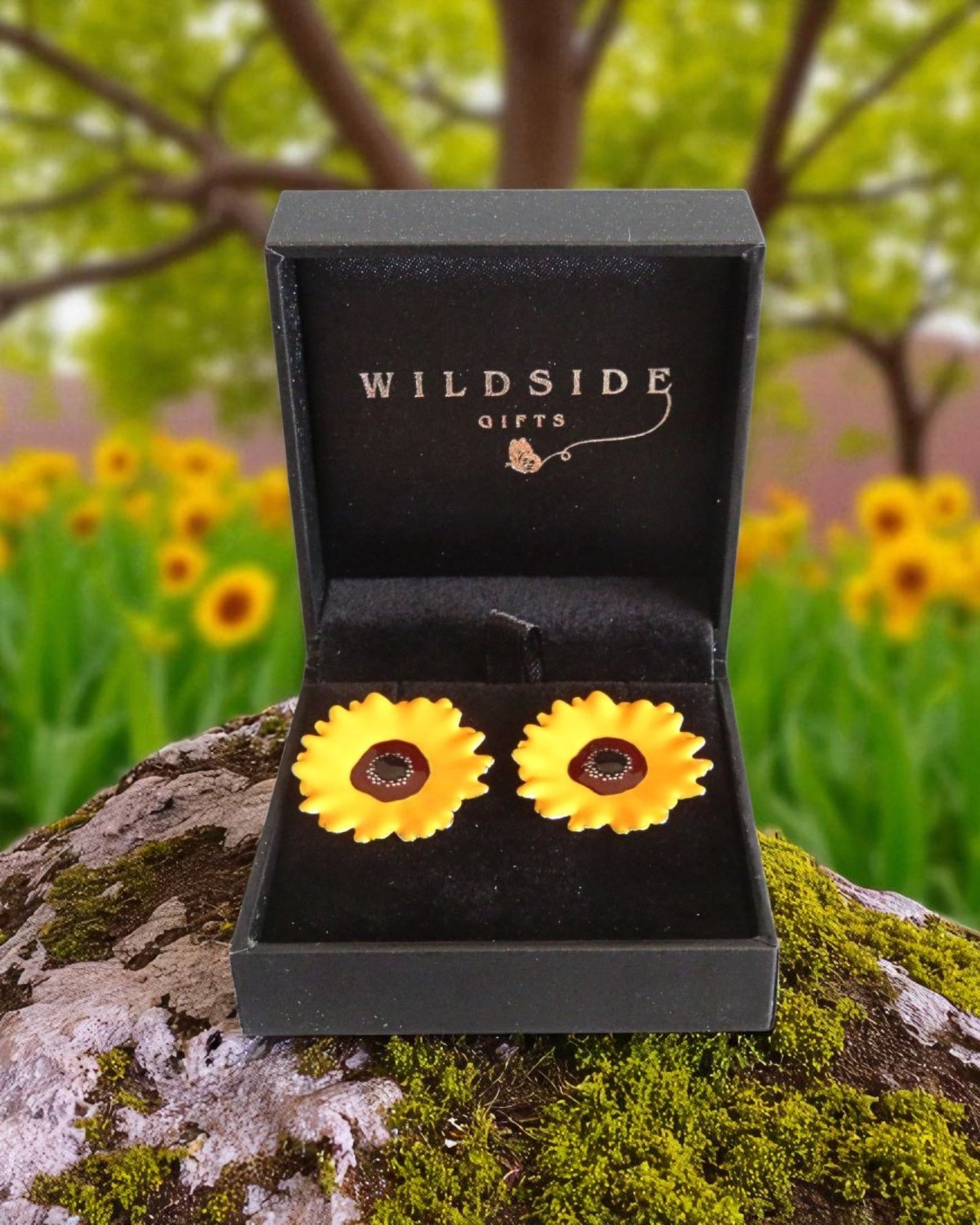 Sunflower Drop Earrings