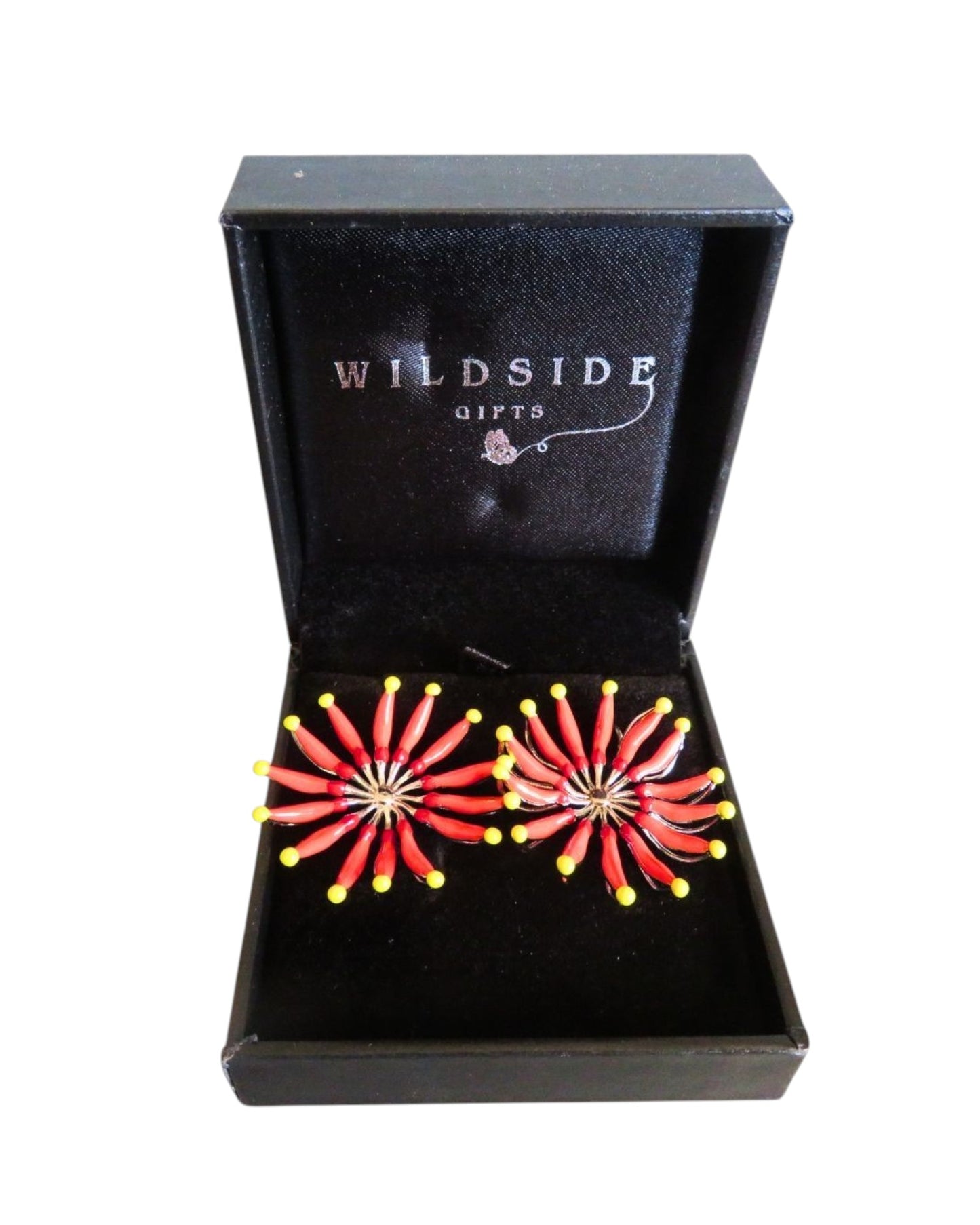 Firewheel Flower Drop Earrings