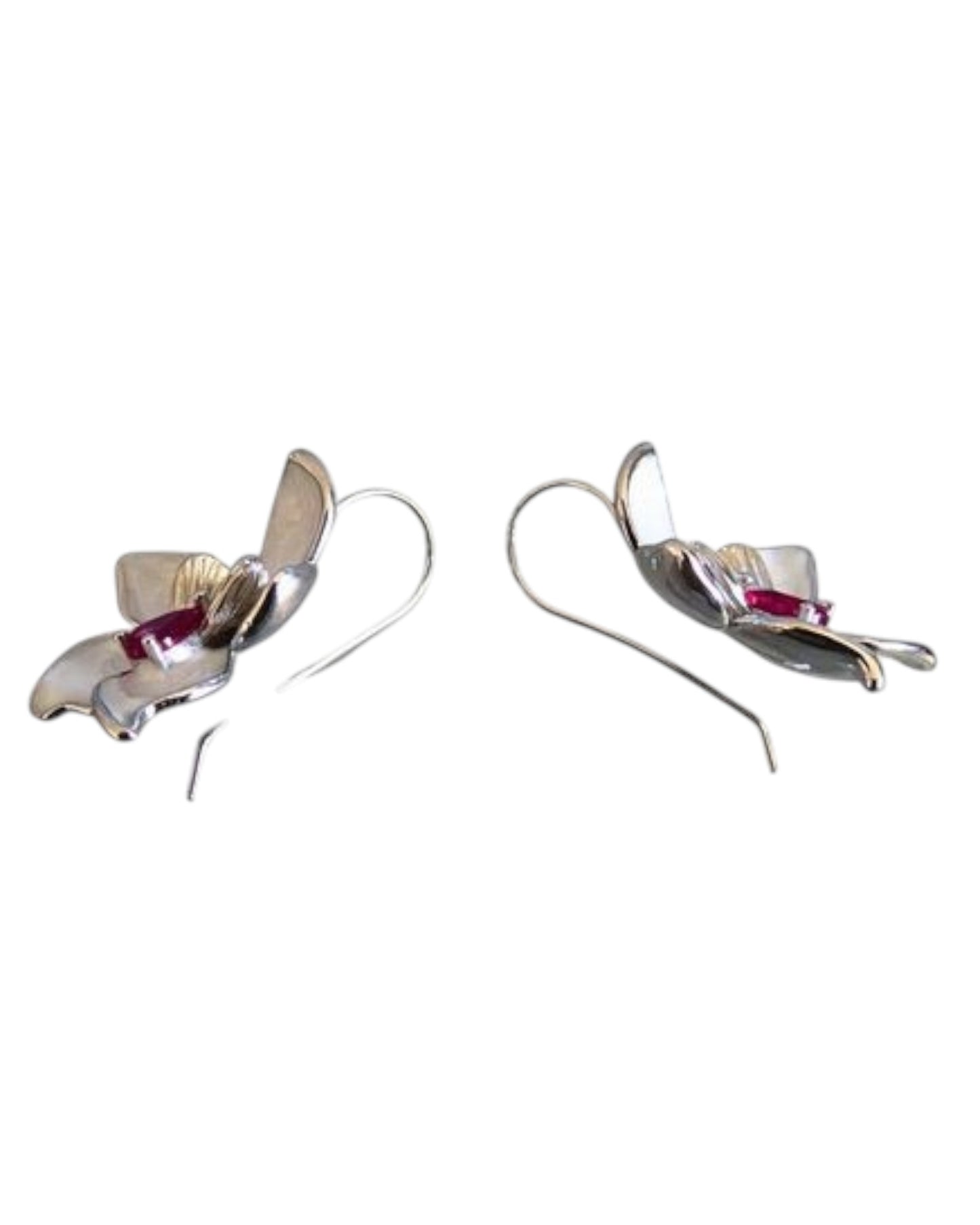 White Orchid Earrings