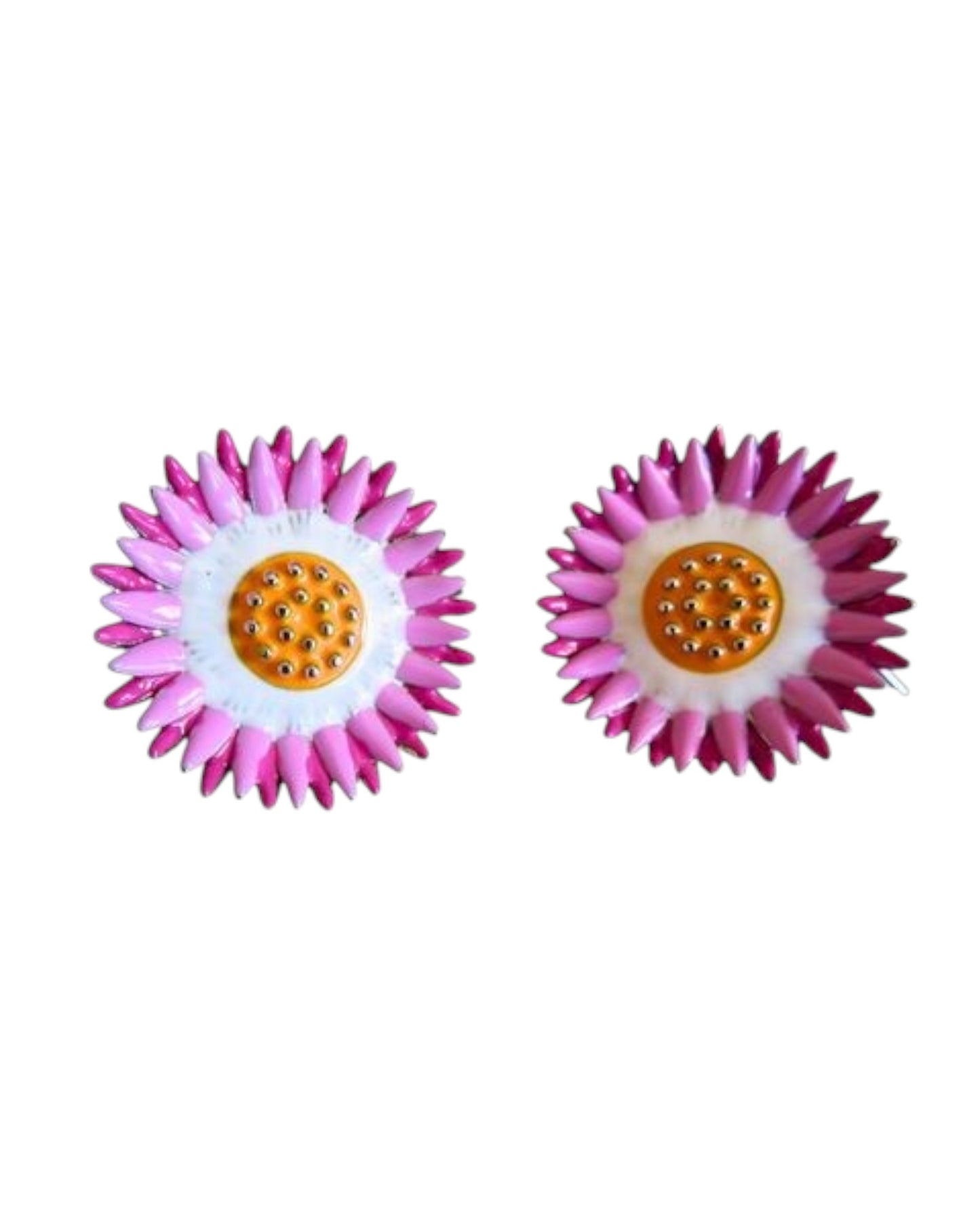 Pink Daisy Earrings