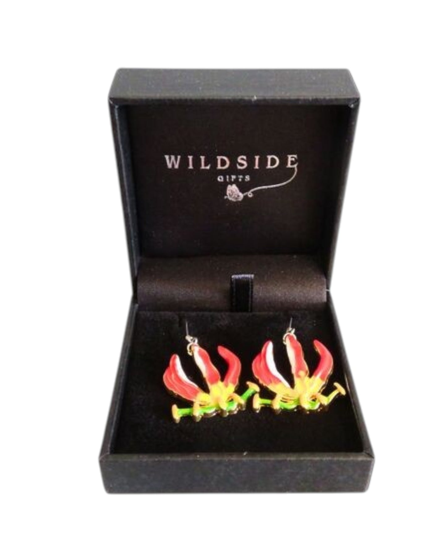 Flame Lily Drop Earrings