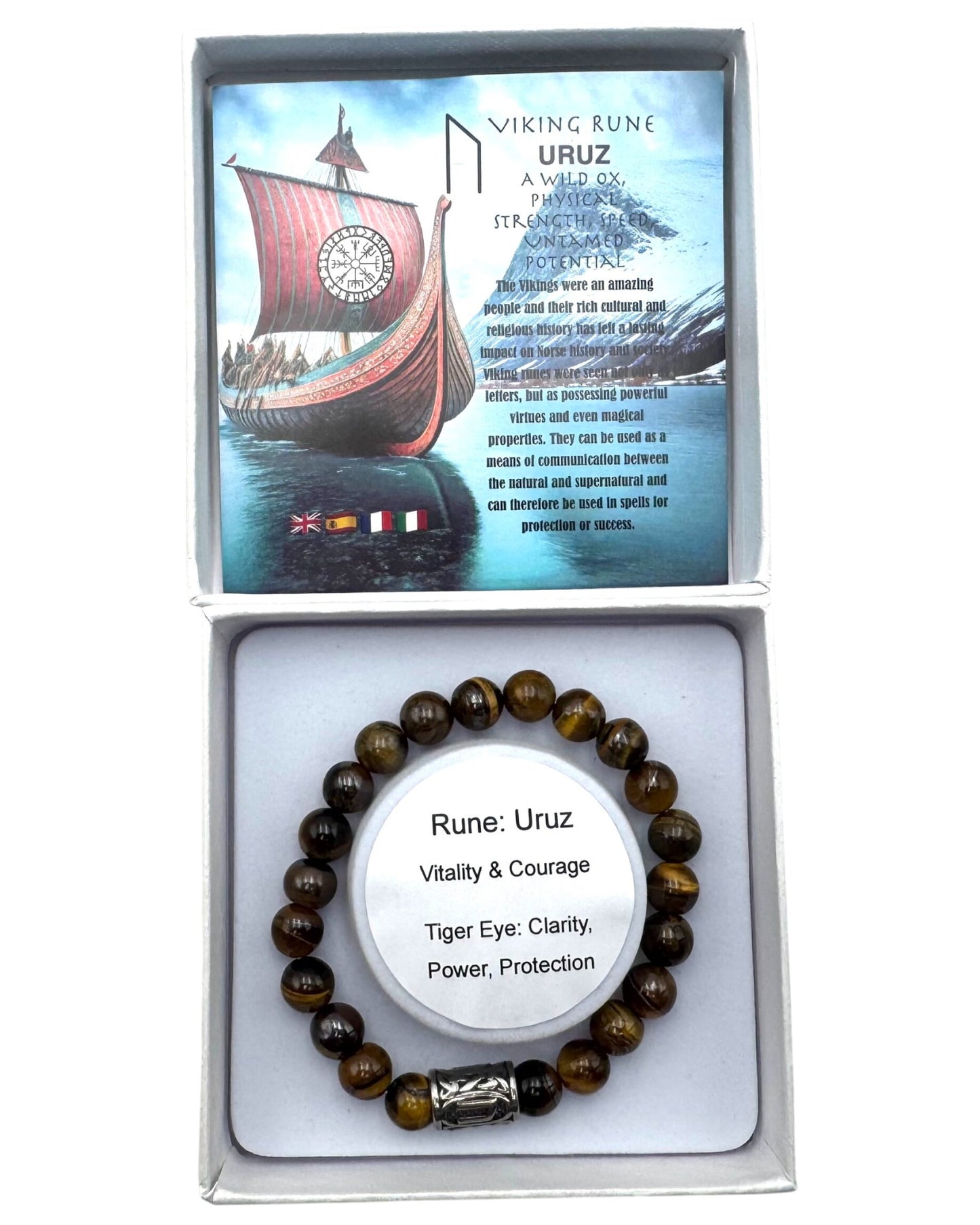 Rune bracelet Tigers Eye Unuz