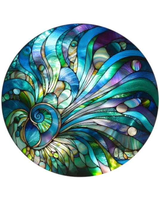 Paua Stained Glass Hanger