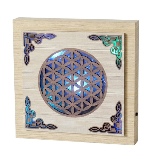 Flower Of Life Colour Changing LED Plaque NEW!