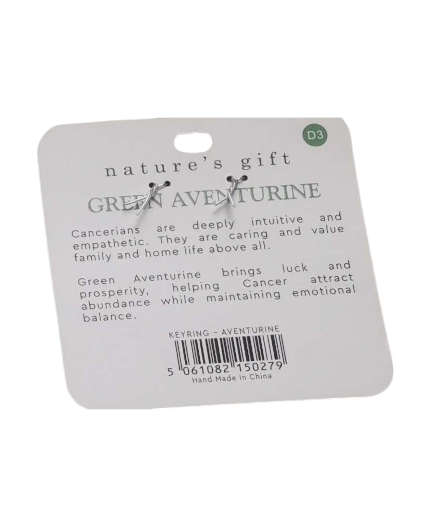 Green Aventurine- Cancer Keyring