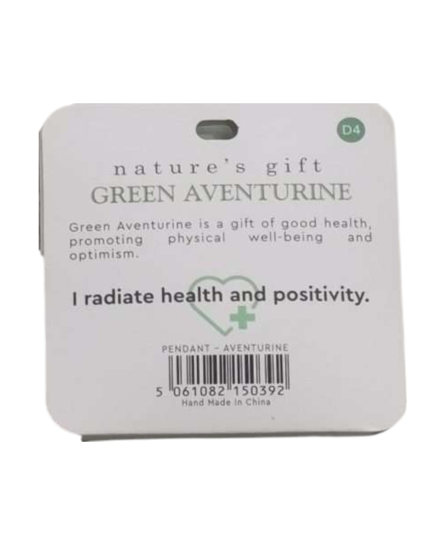 Green Aventurine- Good Health Pendant