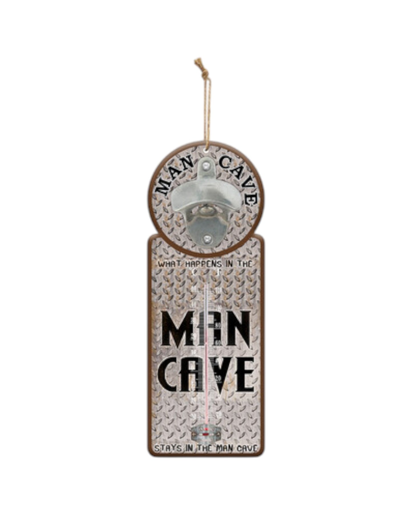Thermometer/Bottle Opener Mancave