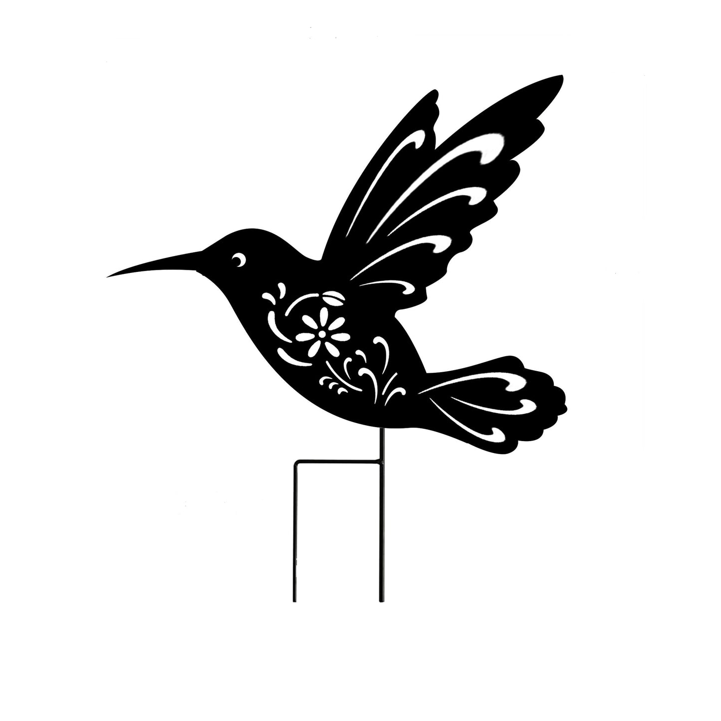 Black Metal Humming Bird Garden spike