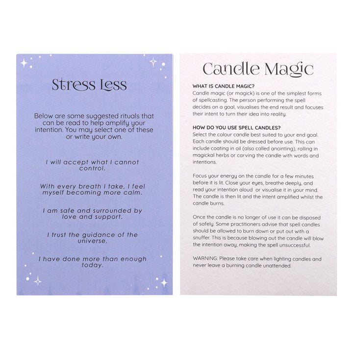 STRESS LESS SPELL CANDLES