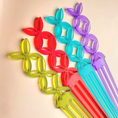 Frangipani Triple Open Hair Pin