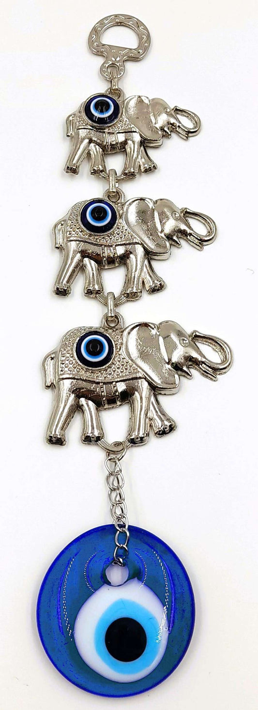 Lucky Elephant and Evil Eye Wall Hanging