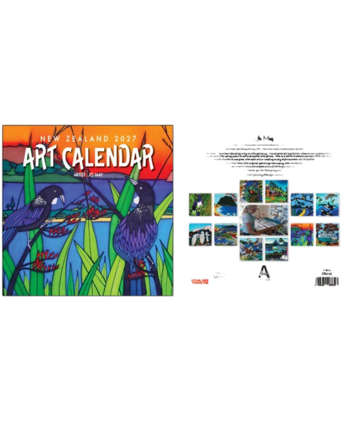 Jo May Calendar - New Zealand Artwork 2027