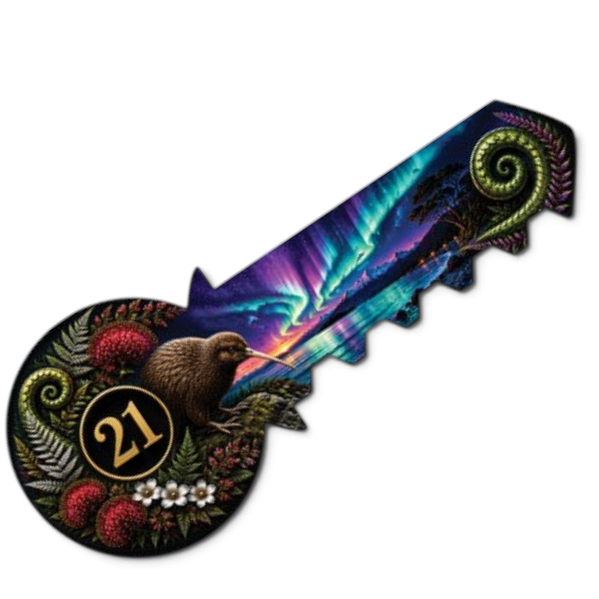21st Key with Kiwi with Auroa