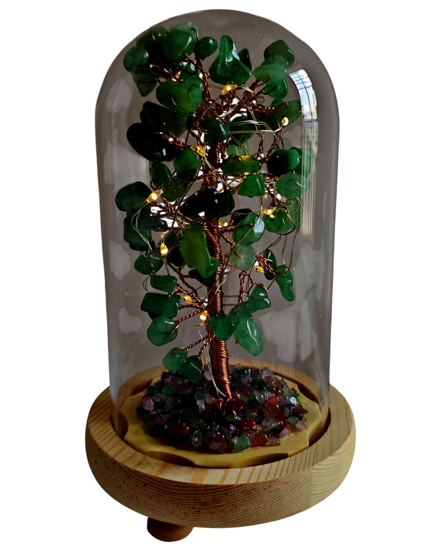 Gemstone Tree with USB LED Light Aventurine