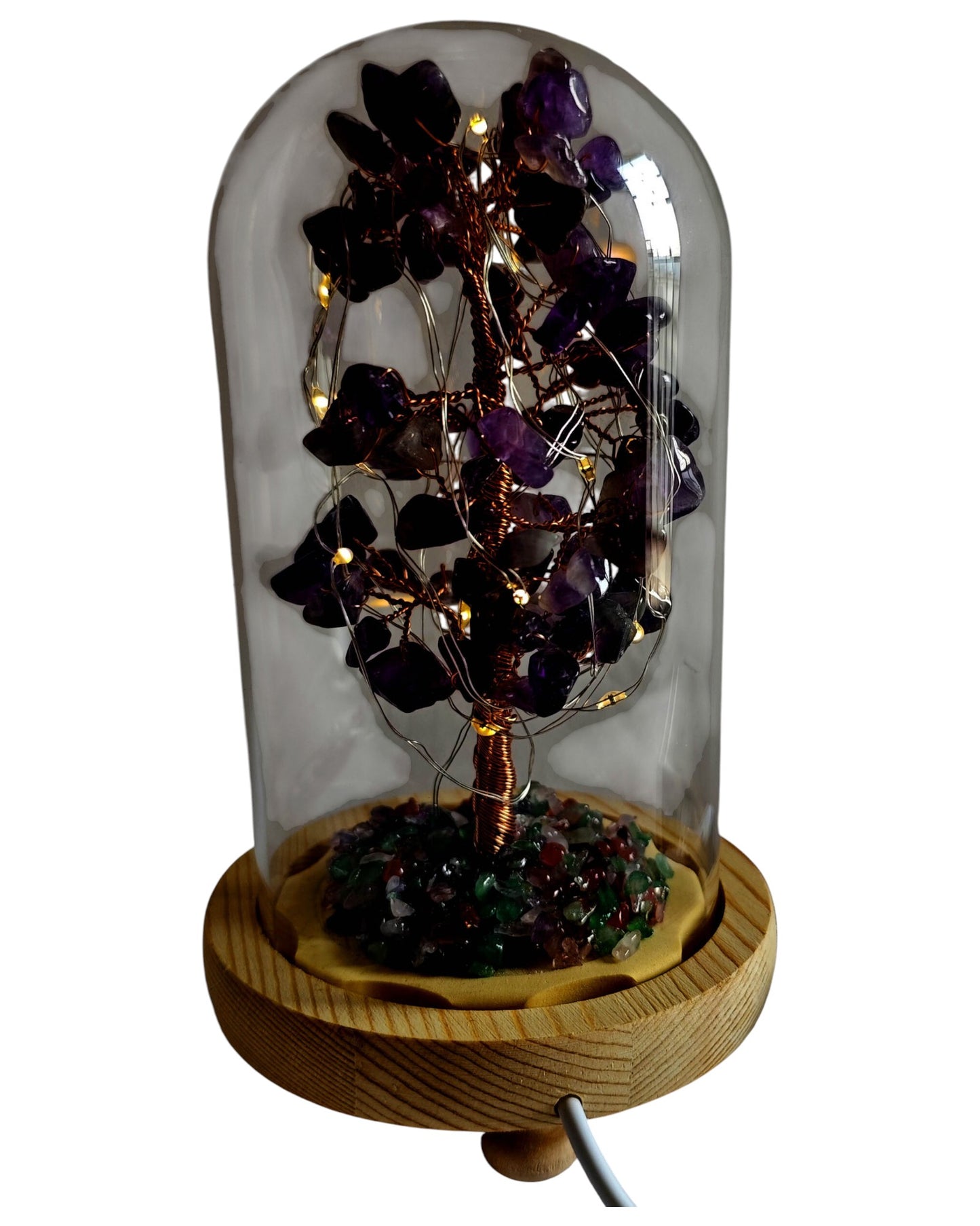 Gemstone Tree with USB LED Light Amethyst