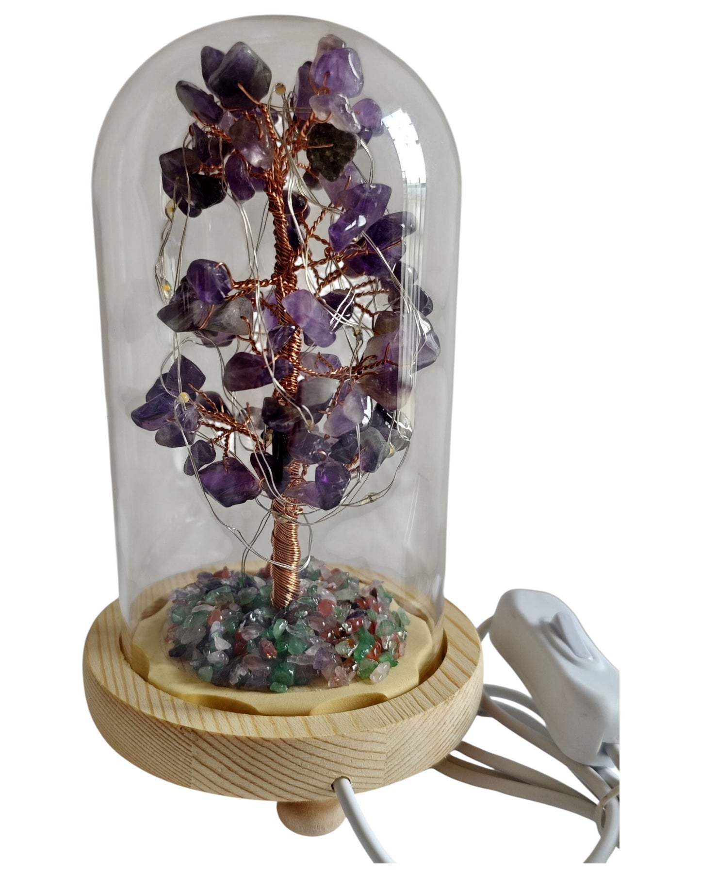 Gemstone Tree with USB LED Light Amethyst