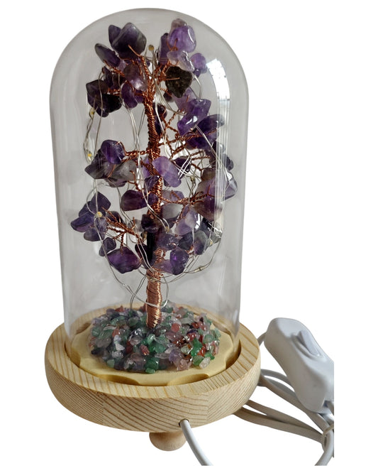 Gemstone Tree with USB LED Light Amethyst