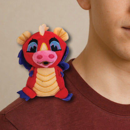 Red Dragon Shoulder Plush