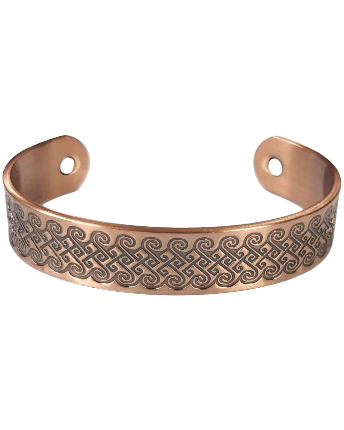 Magnetic Copper Bracelet Koru Swirl