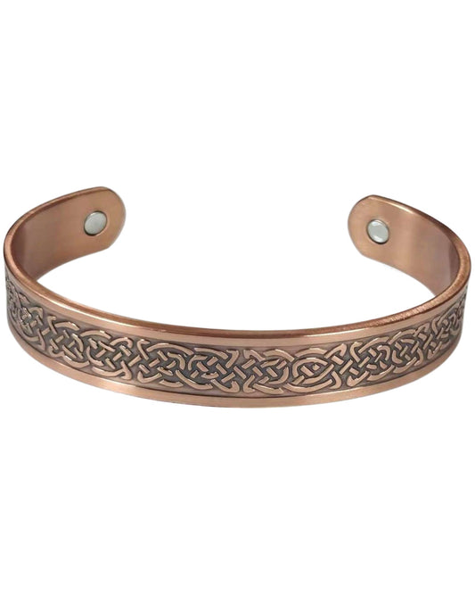Magnetic Copper Bracelet Triquetra