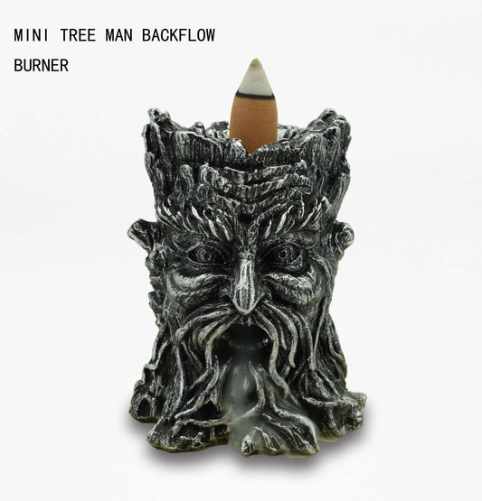MINI TREE MAN BACK FLOW BURNER - silver