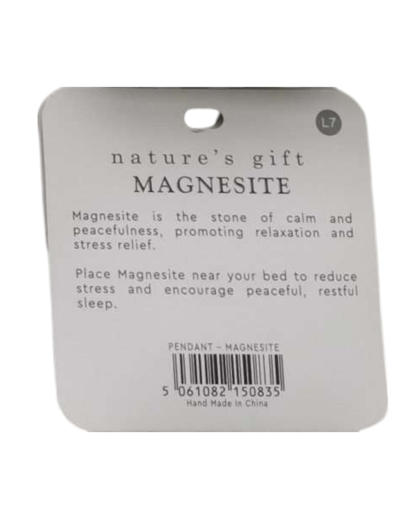 Magnesite- Calm & Peacefulness Pendant