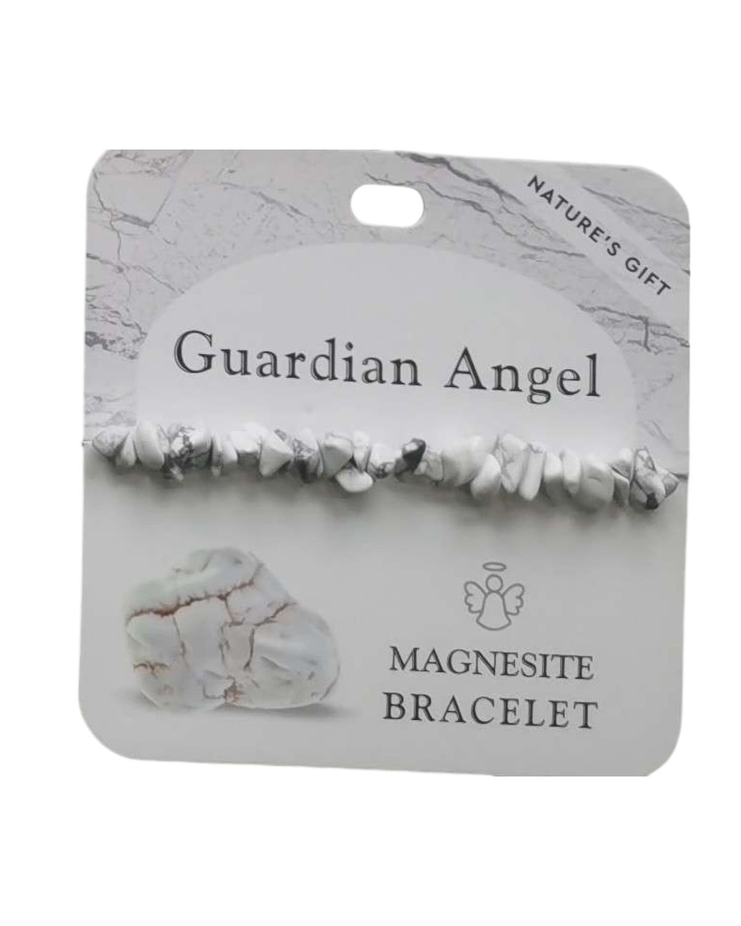 Magnesite- Guardian Angel Bracelet