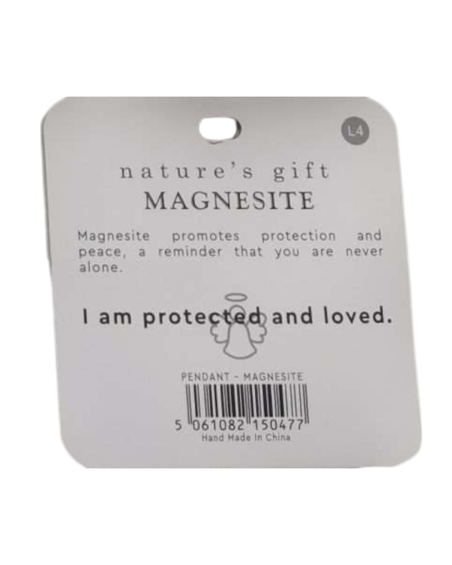 Magnesite- Guardian Angel Pendant