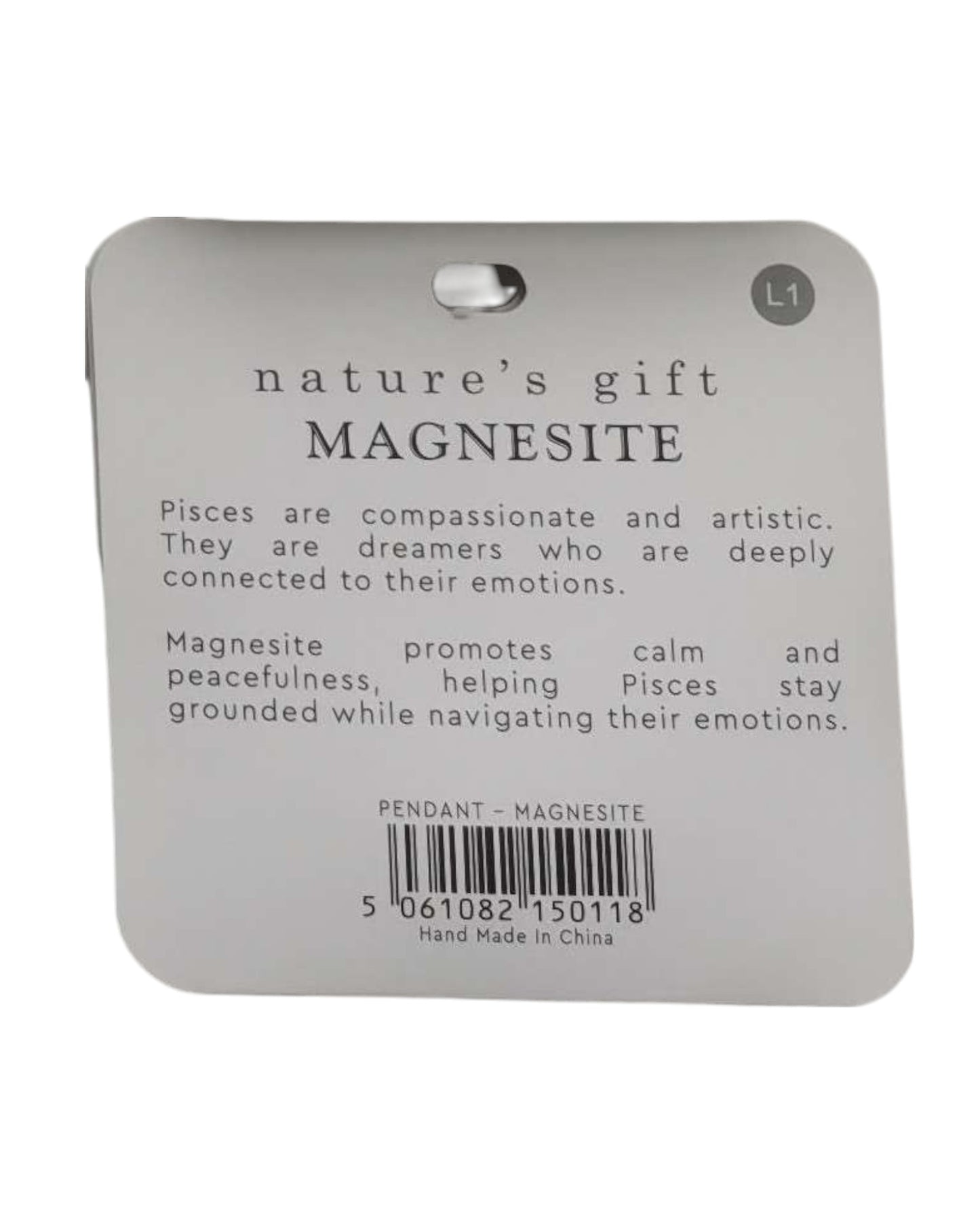 Magnesite- Pisces Pendant