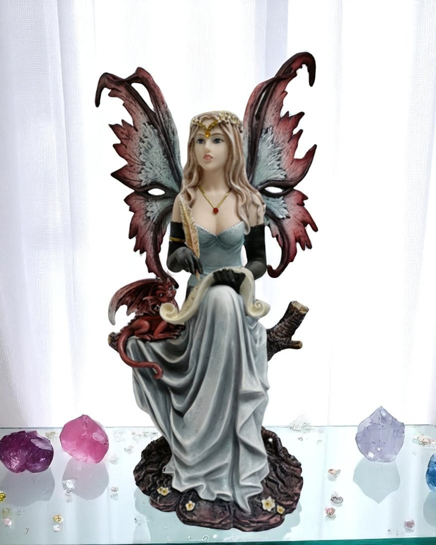 Ice Fairy Sitting on Trunk - LAST ONE