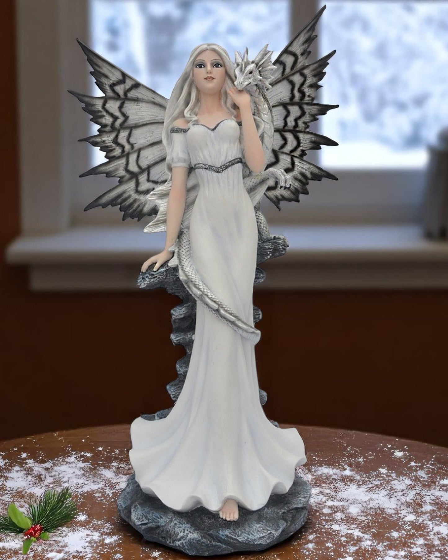 Winter Fairy with Dragon Companion