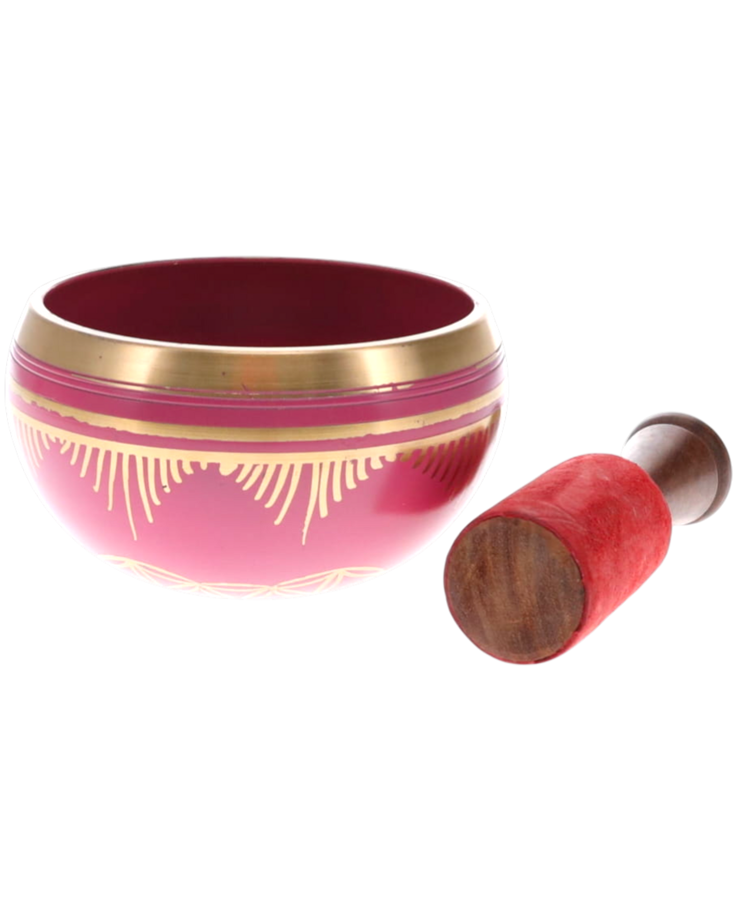SINGING BOWL - Flower of Life Pink 10 cm
