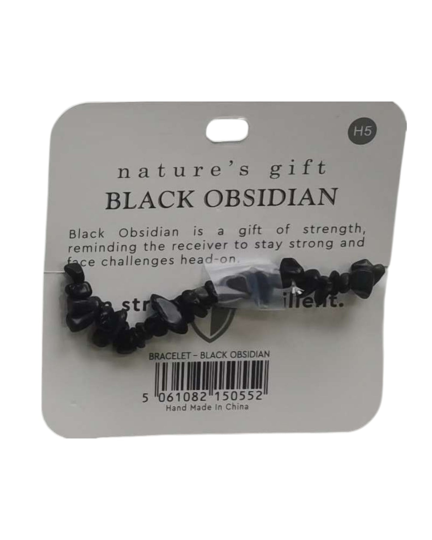 Obsidian- Stay Strong Bracelet