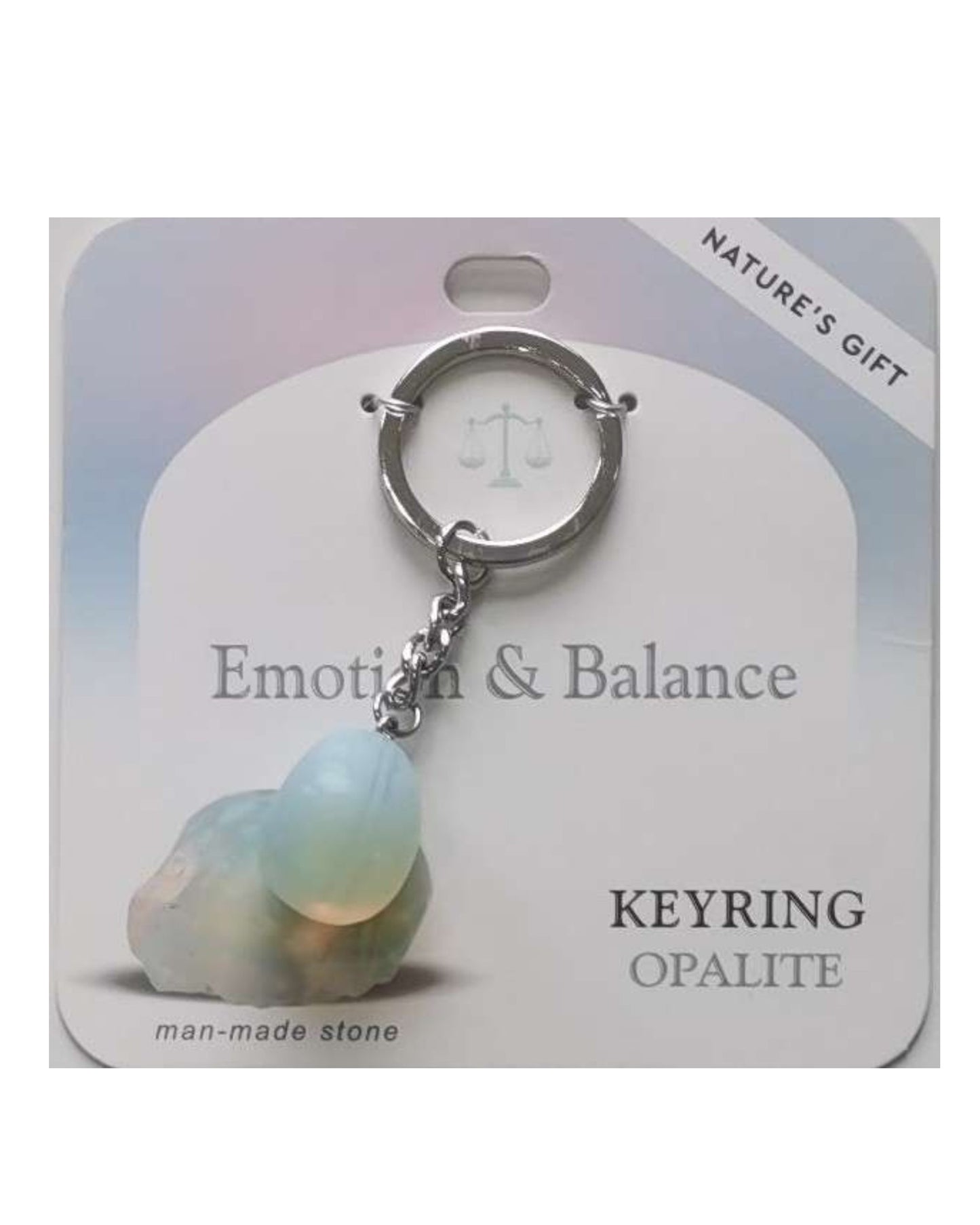 Opalite- Emotion & Balance Keyring