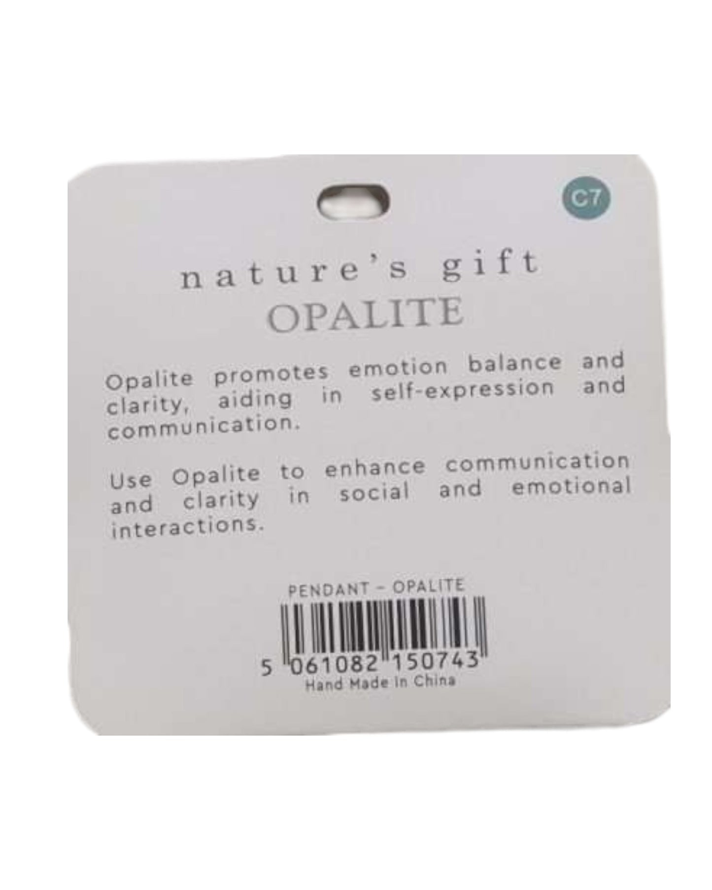 Opalite- Emotion & Balance Pendant