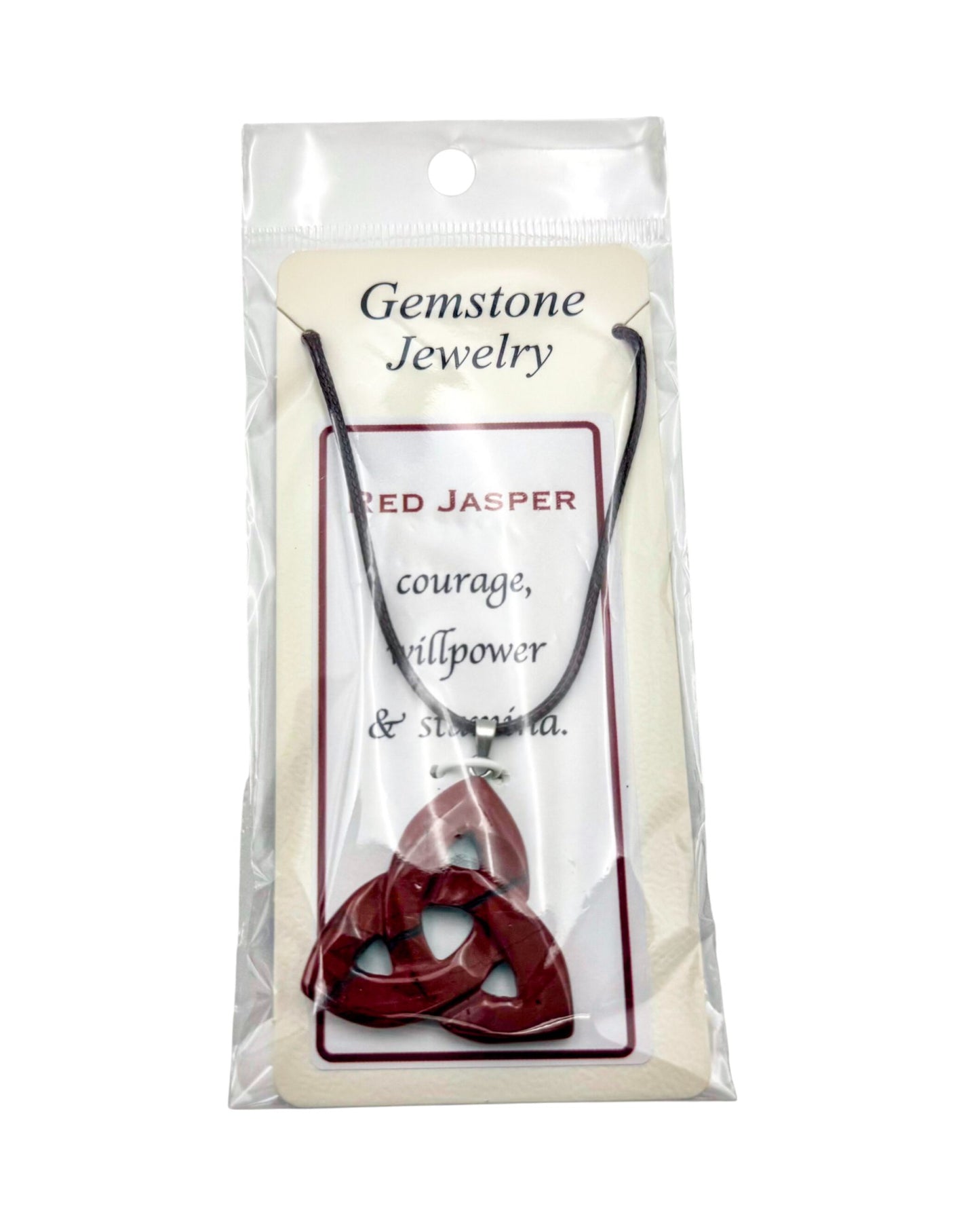 Triquetra Pendant Red Jasper