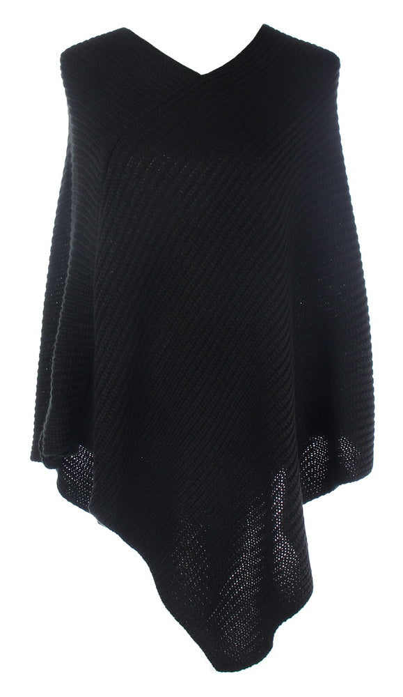 Ally classic knit poncho