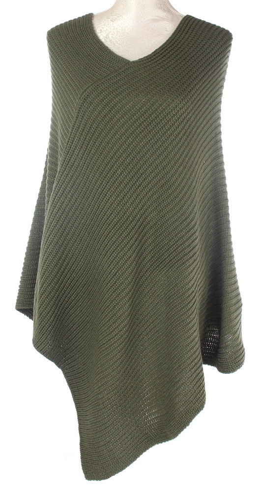 Ally classic knit poncho
