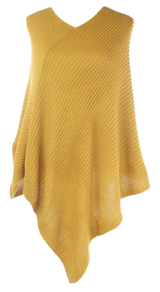 Ally classic knit poncho