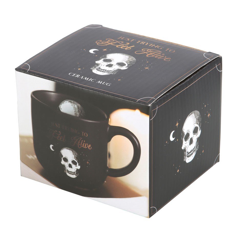 Trying To Feel Alive Ceramic Mug - New